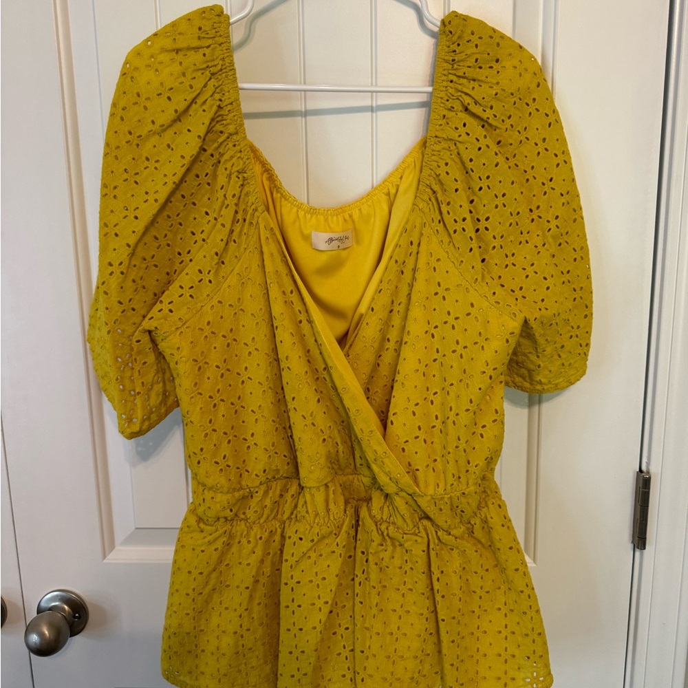 Plus size peplum top